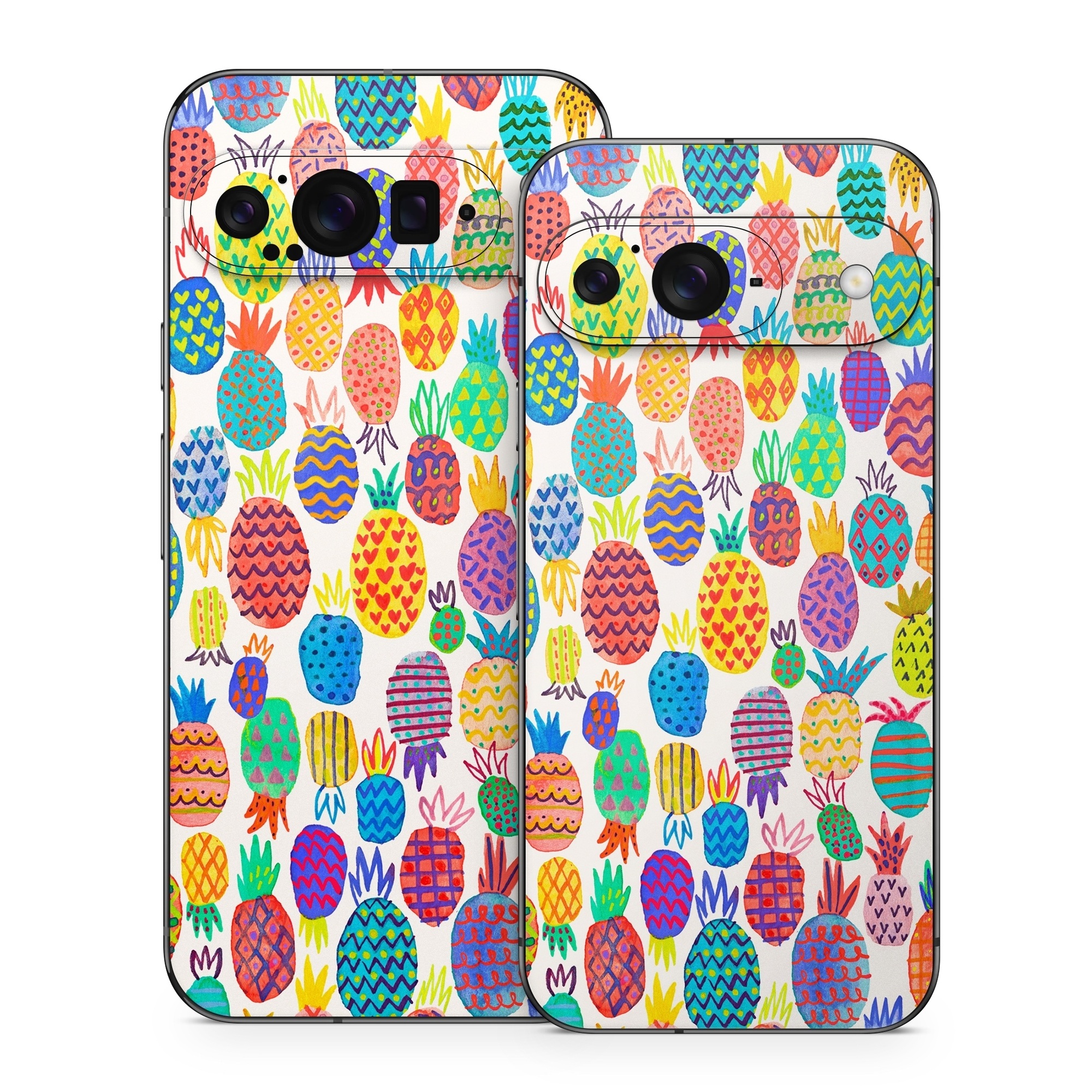 Google Pixel 9 Series Skin design of Colorfulness, Textile, Art, Line, Circle, Symmetry, Pattern, Electric blue, Visual arts, Design, with white, red, blue, green, yellow, purple, pink colors