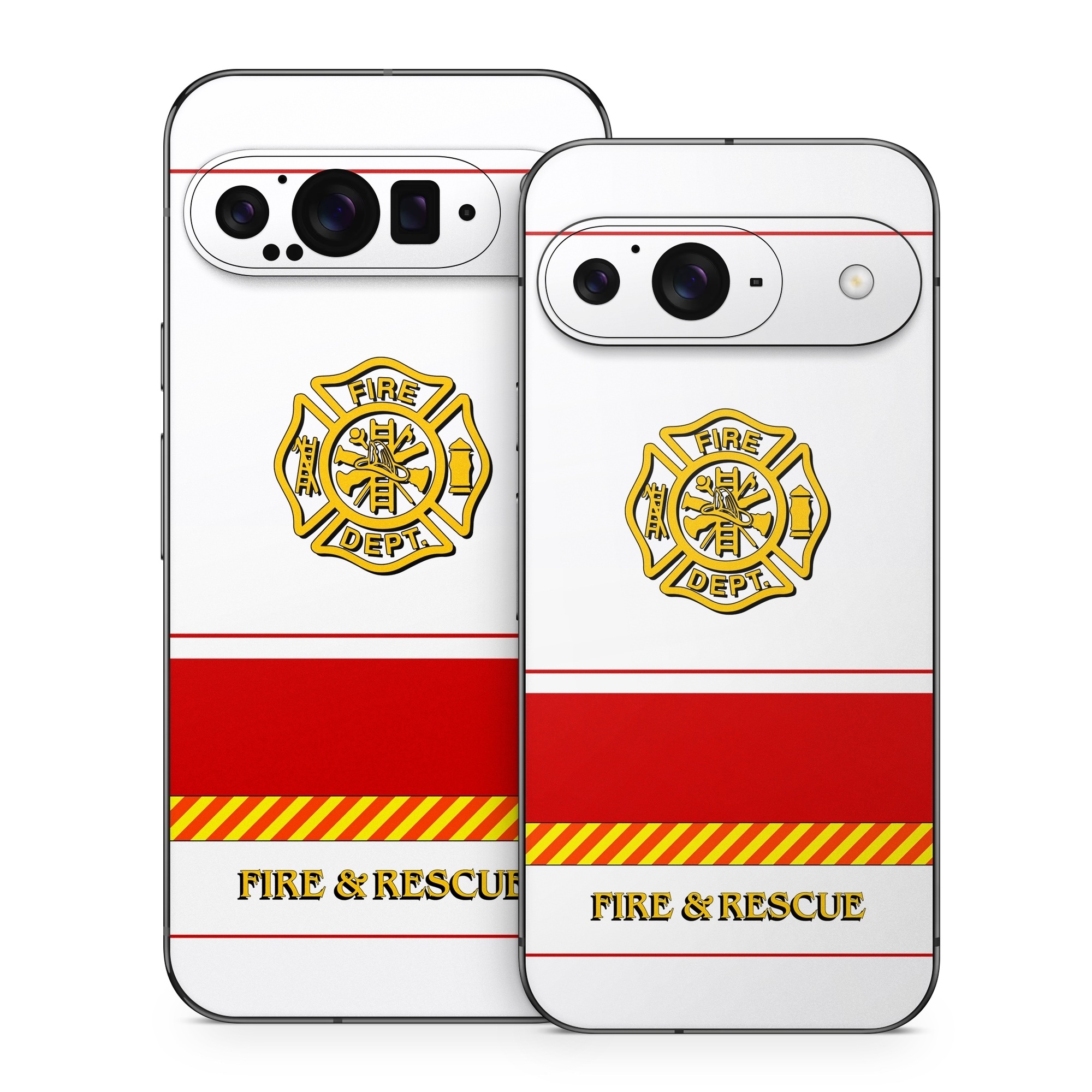 Google Pixel 9 Series Skin design of Military rank, Flag, with white, red, yellow colors