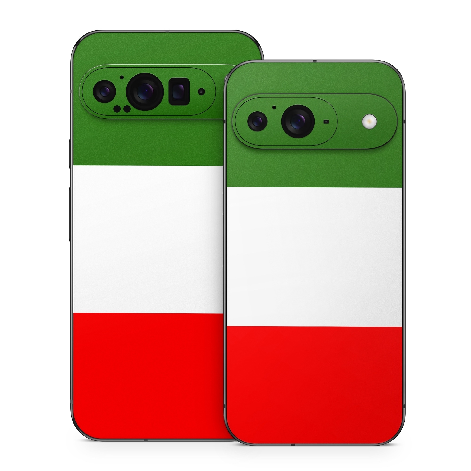 Google Pixel 9 Series Skin design of Green, Red, Pink, Turquoise, Material property, Magenta, Font, Rectangle, Pattern, Graphic design, with white, red, green colors