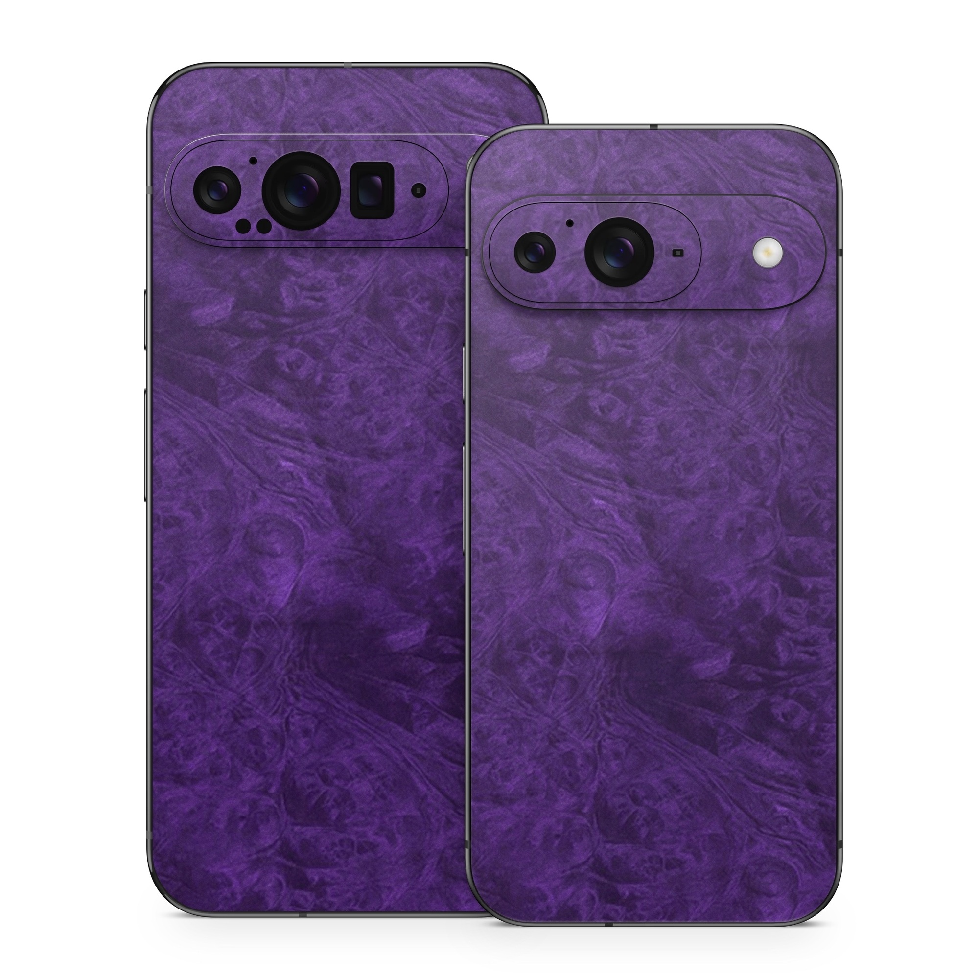Google Pixel 9 Series Skin design of Violet, Purple, Lilac, Pattern, Magenta, Textile, Wallpaper, with black, blue colors