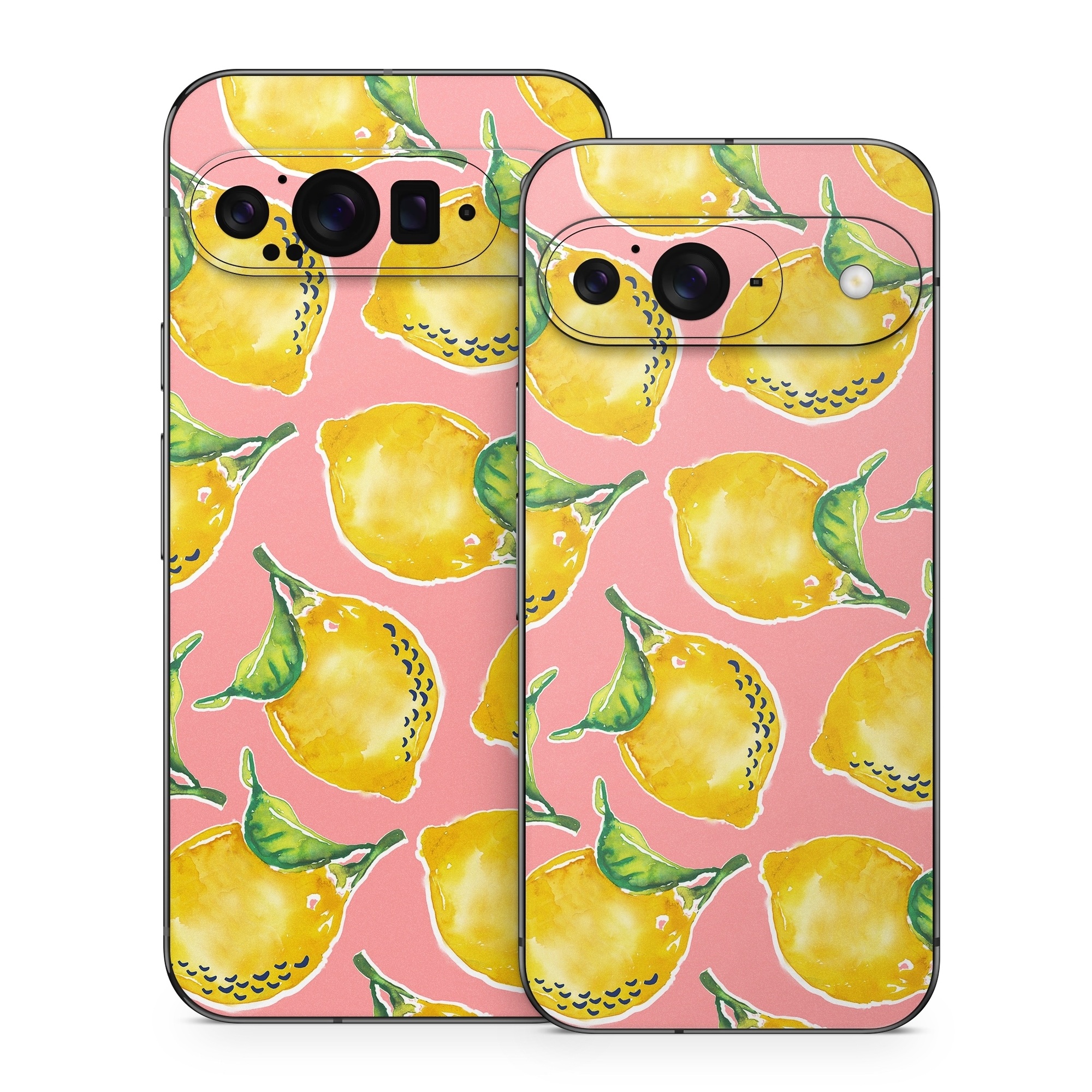 Google Pixel 9 Series Skin design of Yellow, Plant, with yellow, green, pink colors