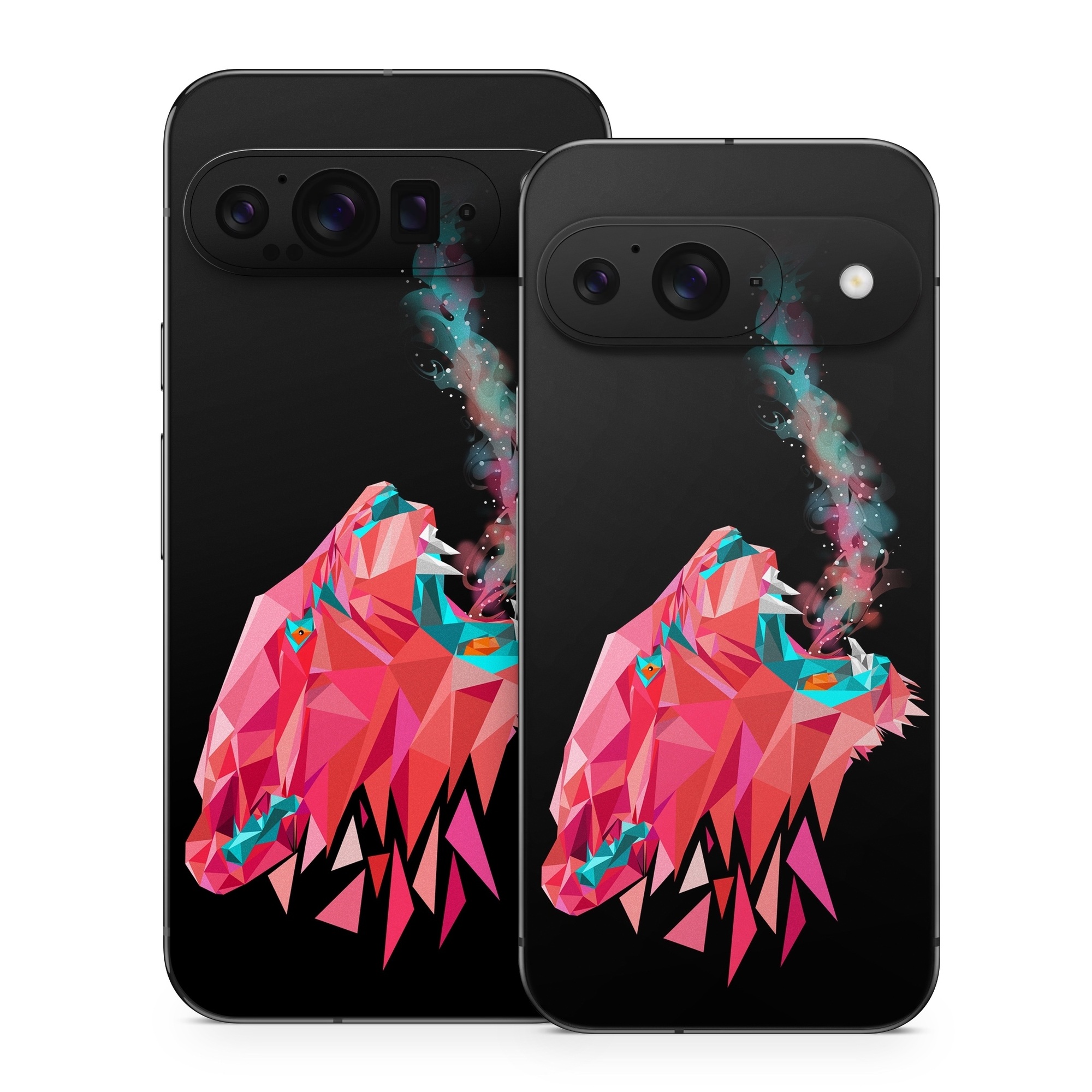 Google Pixel 9 Series Skin design of Pink, Graphic design, Illustration, Design, Organism, Graphics, Font, Art, Animation, Pattern, with black, red, pink, gray colors