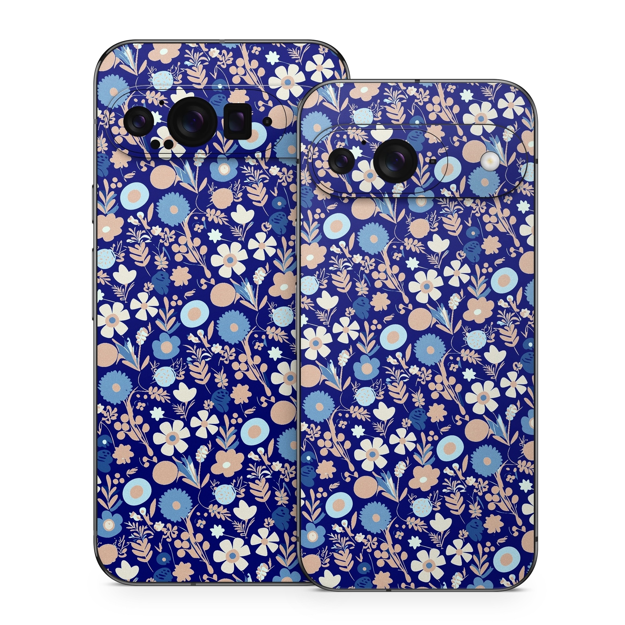 Google Pixel 9 Series Skin design of Pattern, Art, Symmetry, Circle, Electric blue, with blue, white, pink colors