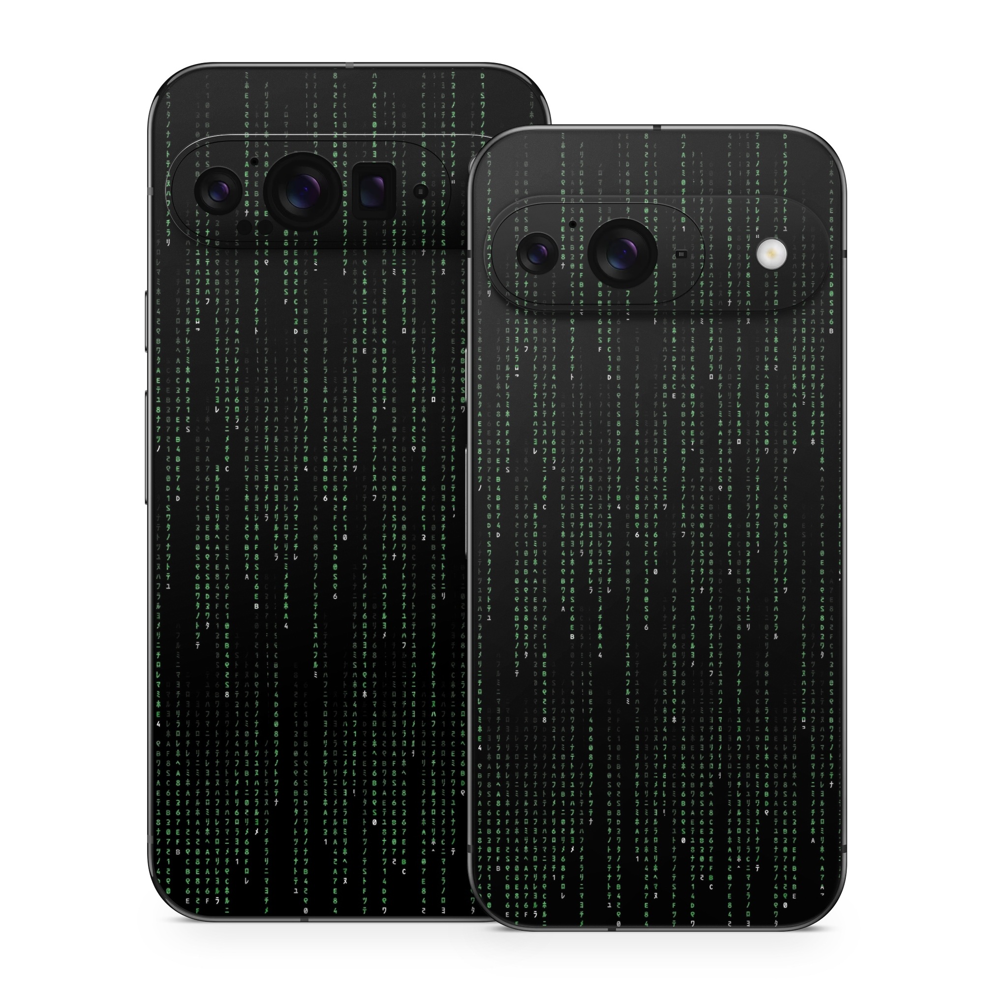 Google Pixel 9 Series Skin design of Green, Black, Pattern, Symmetry, with black colors