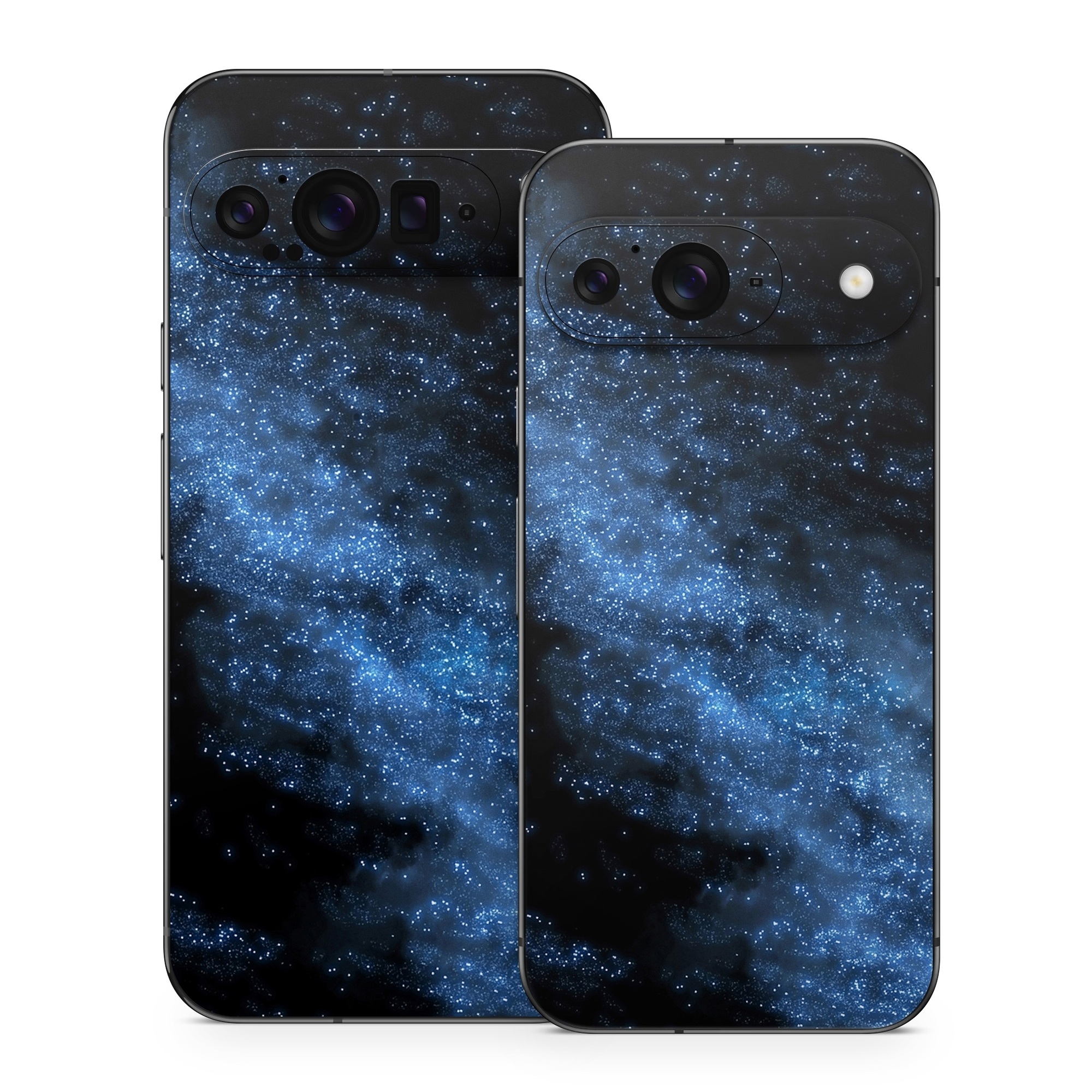 Google Pixel 9 Series Skin design of Sky, Atmosphere, Black, Blue, Outer space, Atmospheric phenomenon, Astronomical object, Darkness, Universe, Space, with black, blue colors