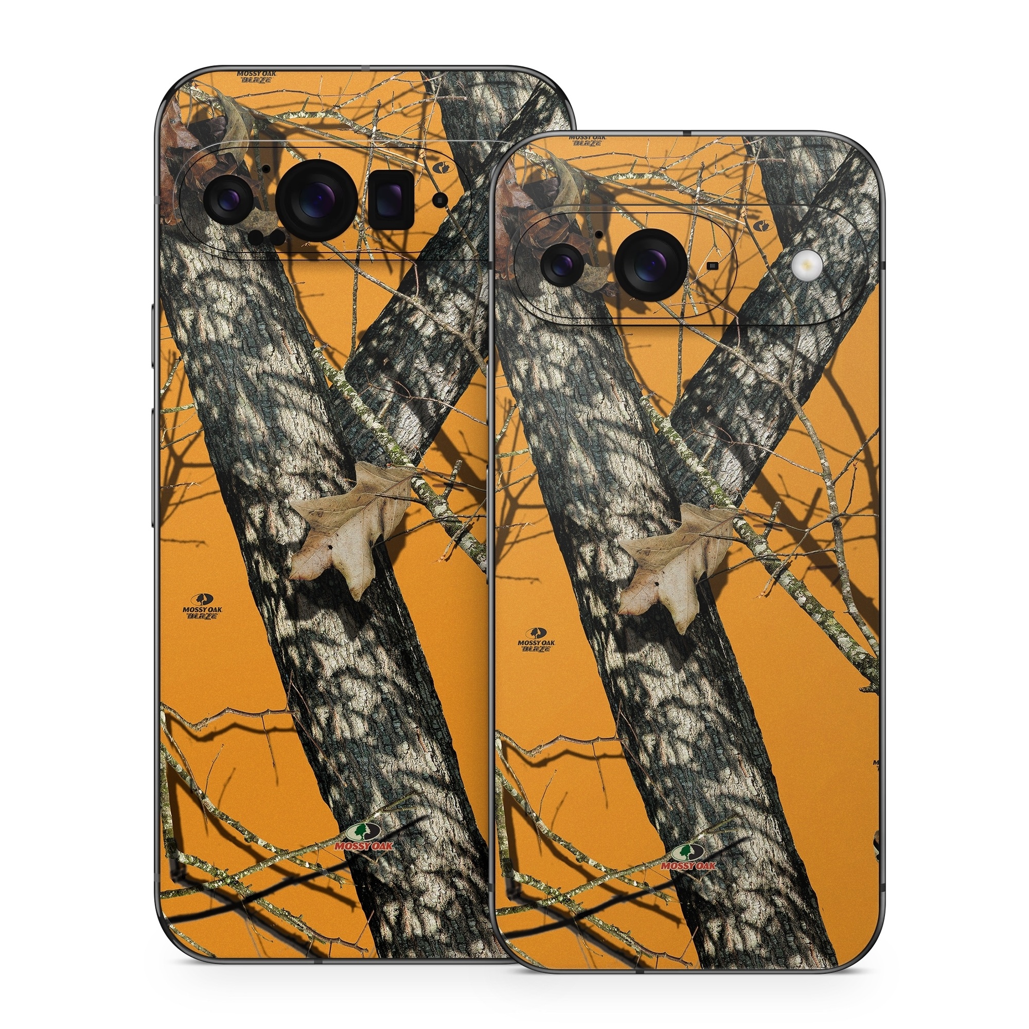 Google Pixel 9 Series Skin design of Tree, Branch, Canoe birch, Woody plant, Plant, Leaf, Adaptation, Wildlife, Trunk, Birch family, with green, black, gray, red colors