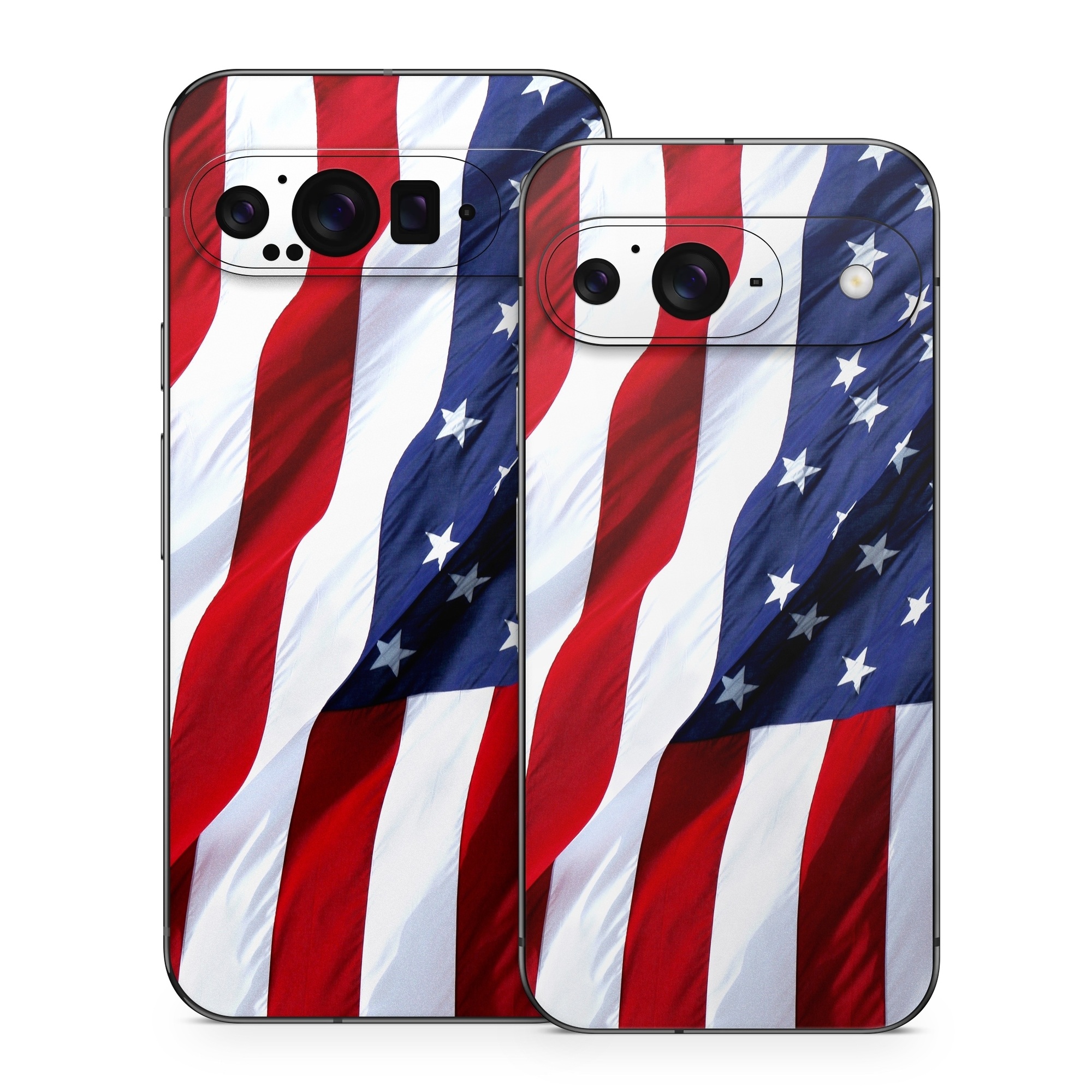 Google Pixel 9 Series Skin design of Flag, Flag of the united states, Flag Day (USA), Veterans day, Memorial day, Holiday, Independence day, Event, with red, blue, white colors