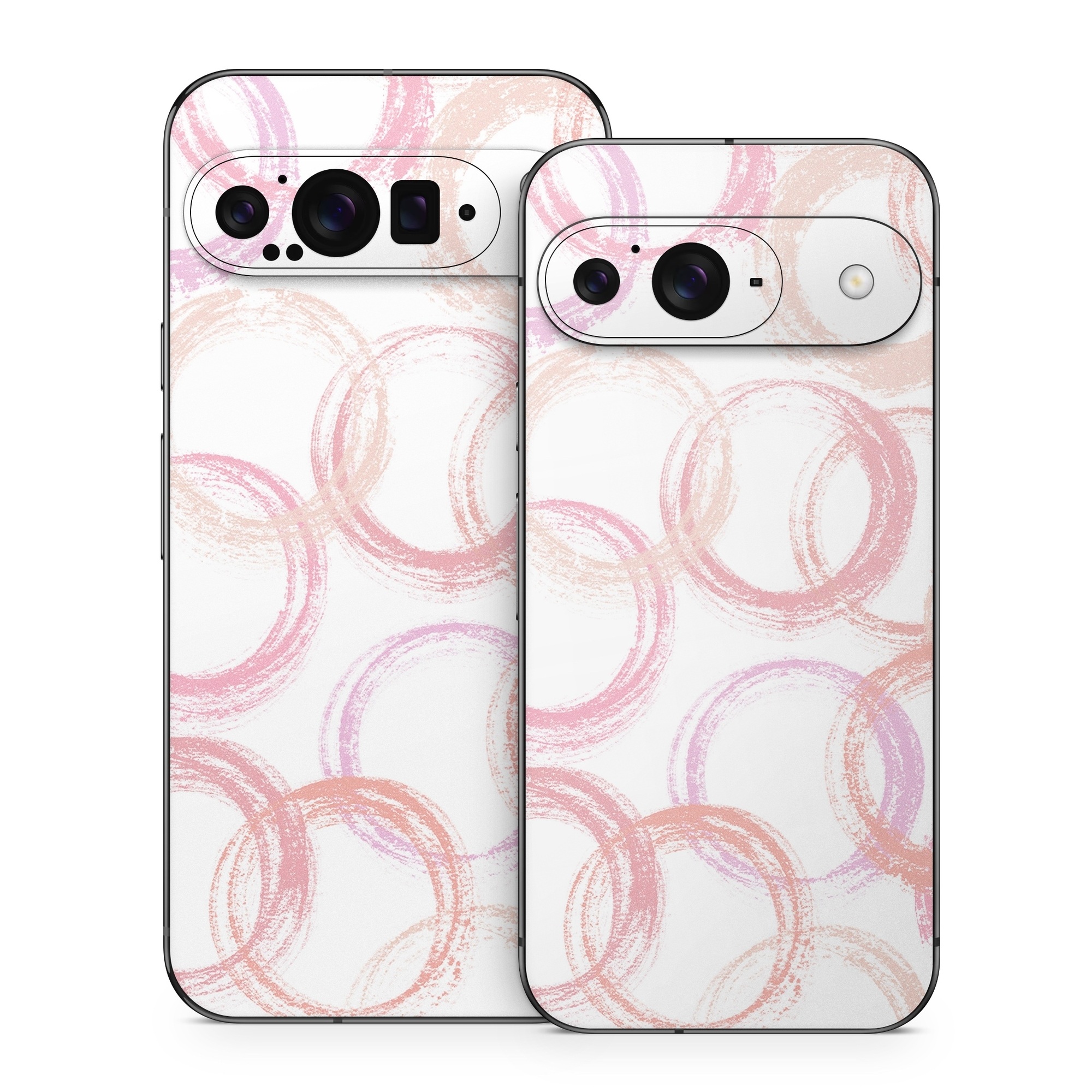 Google Pixel 9 Series Skin design of Purple, Textile, Pink, Motif, Violet, Material property, Magenta, Art, Circle, Font, with pink, white colors