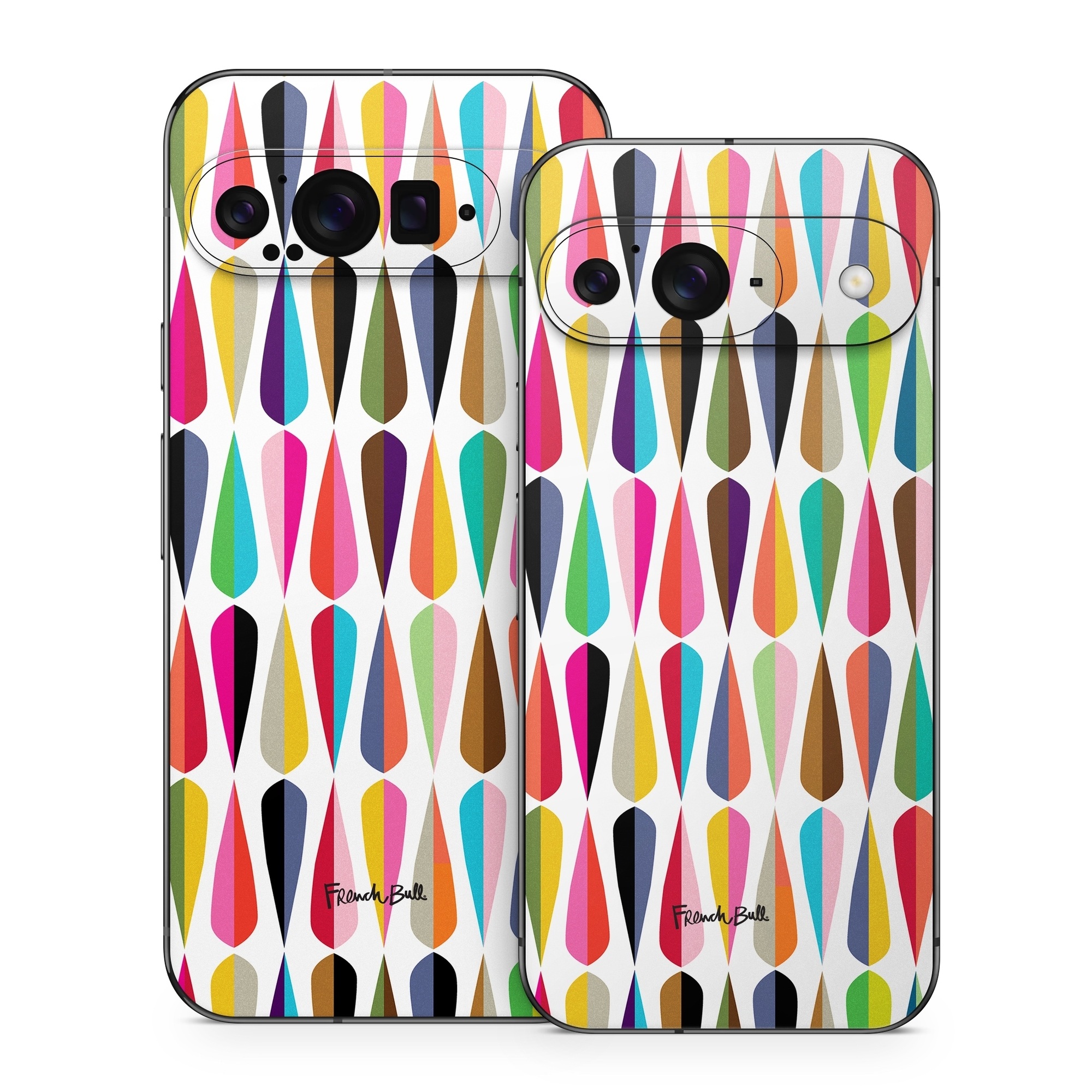 Google Pixel 9 Series Skin design of Colorfulness, Font, Pink, Magenta, Material property, Art, Symmetry, Circle, Pattern, Tints and shades, with white, blue, pink, purple, orange, red, yellow, green, purple colors