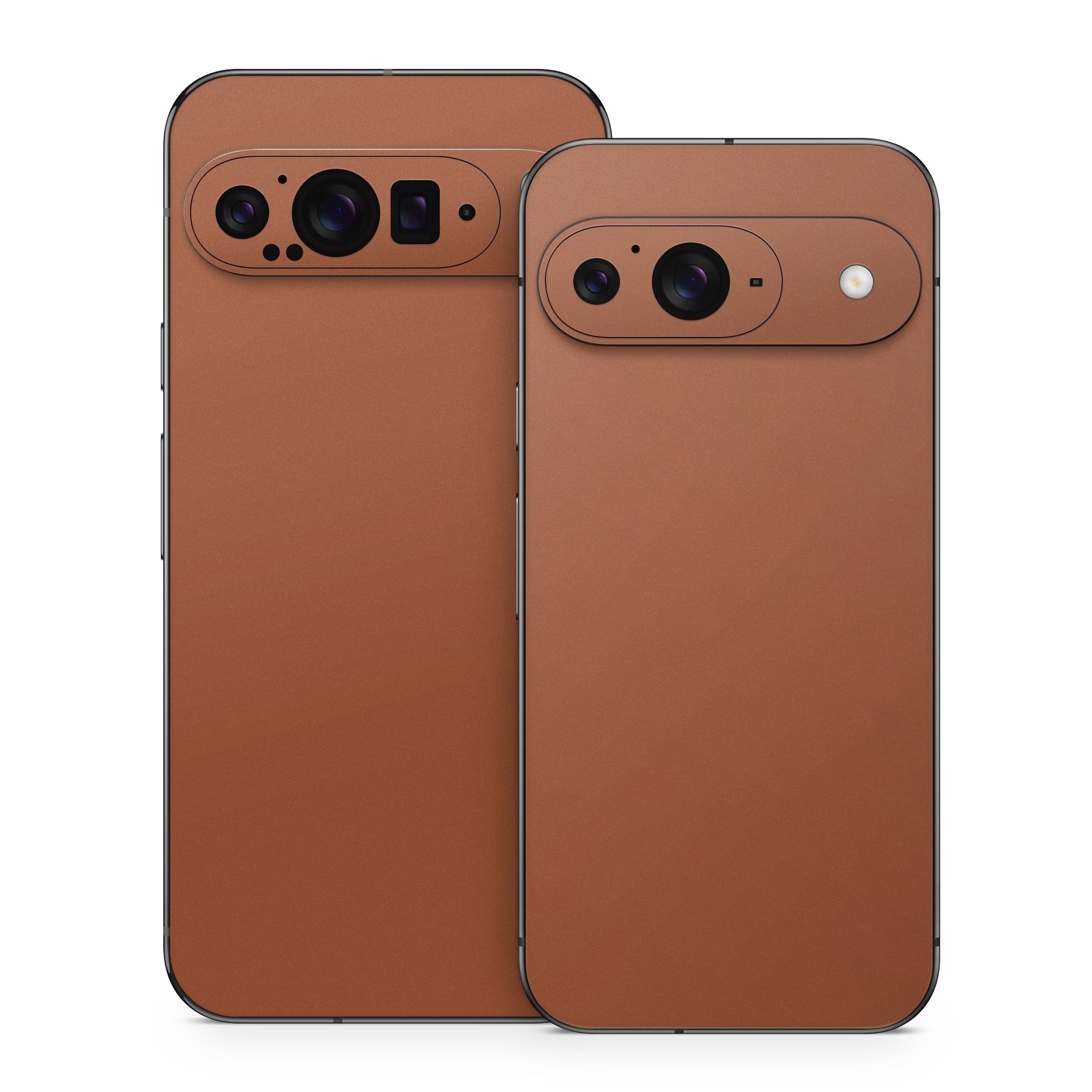 Google Pixel 9 Series Skin design of Brown, Amber, Font, Pattern, Peach, Event, Magenta, Carmine, Tints and shades, Circle, with brown, orange colors