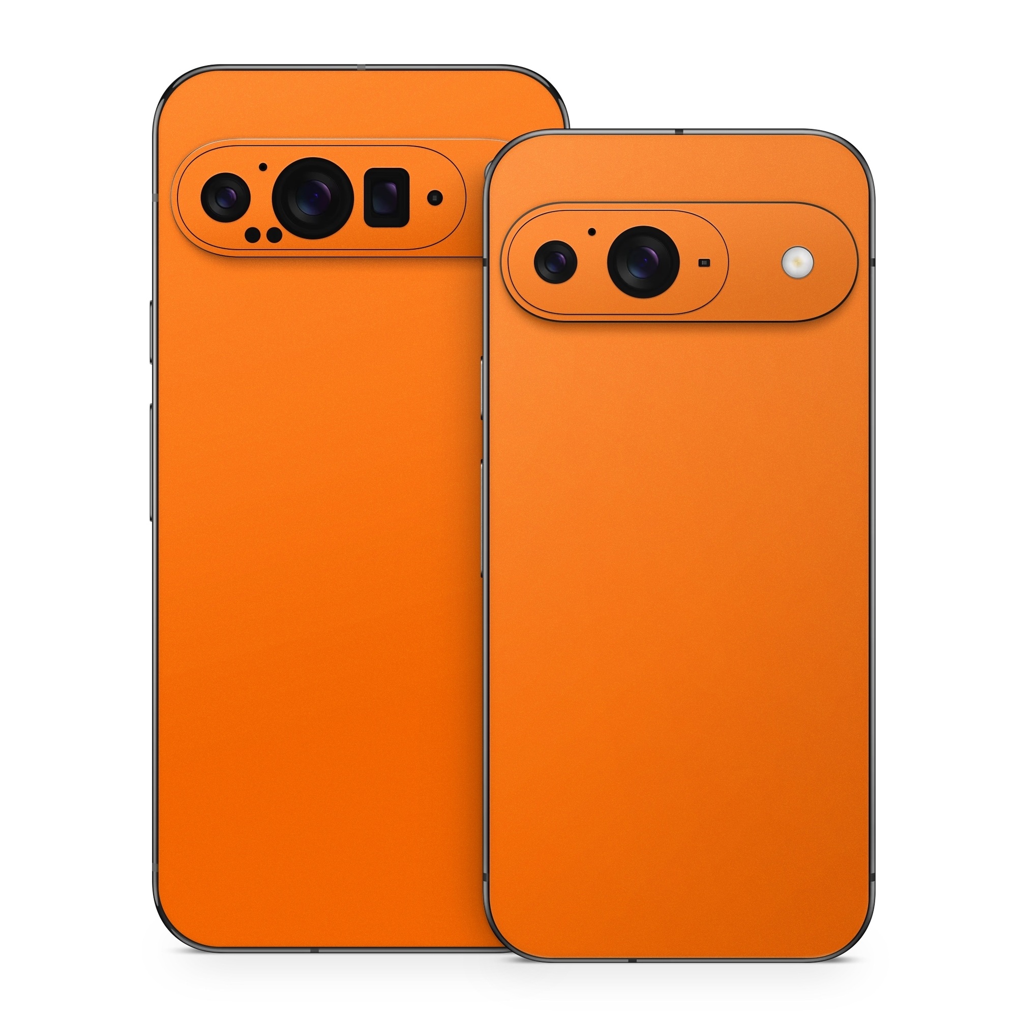 Google Pixel 9 Series Skin design of Brown, Amber, Orange, Peach, Pattern, Magenta, Tints and shades, Font, Carmine, Event, with orange colors