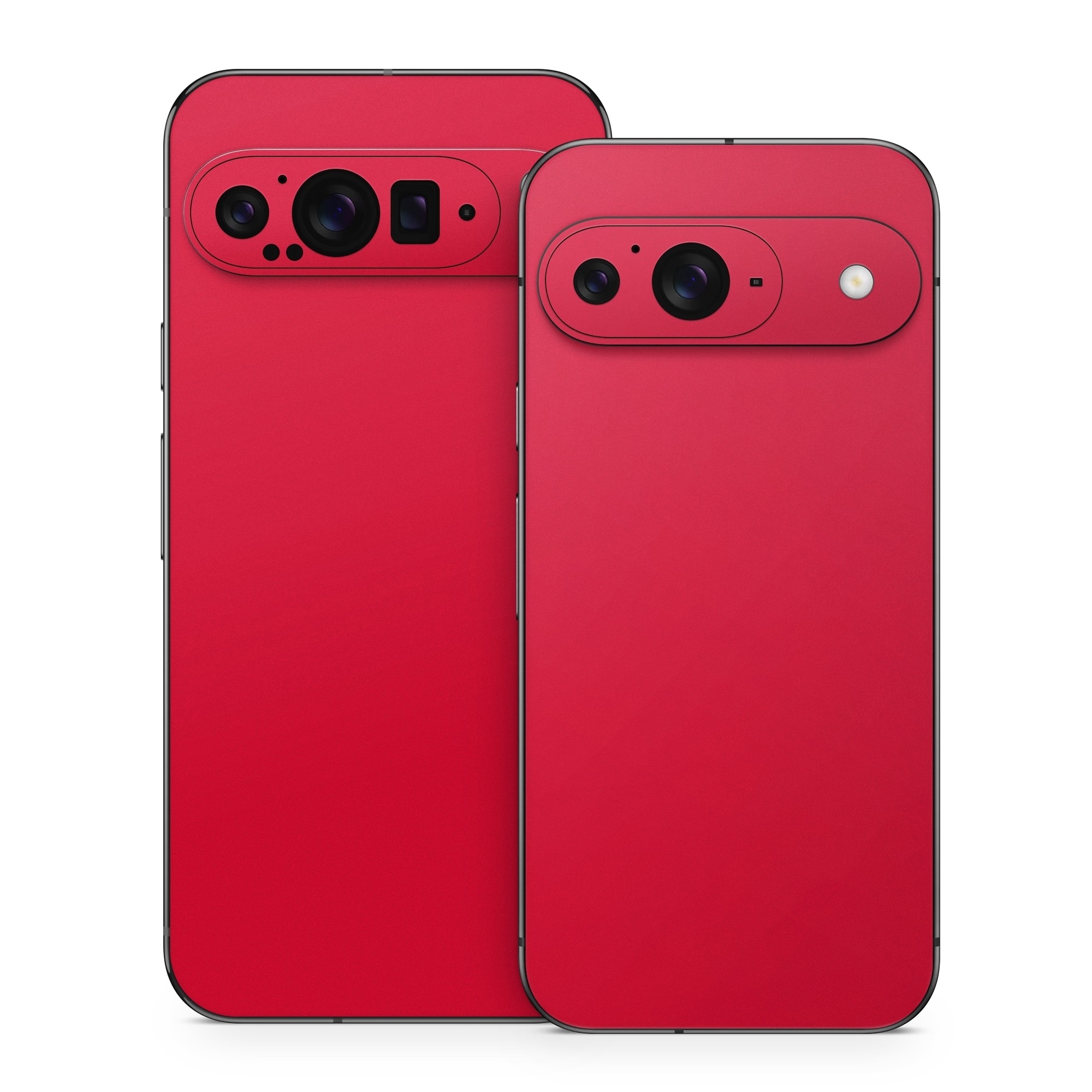 Google Pixel 9 Series Skin design of Red, Pink, Maroon, Purple, Orange, Violet, Magenta, Material property, Font, Peach, with red colors