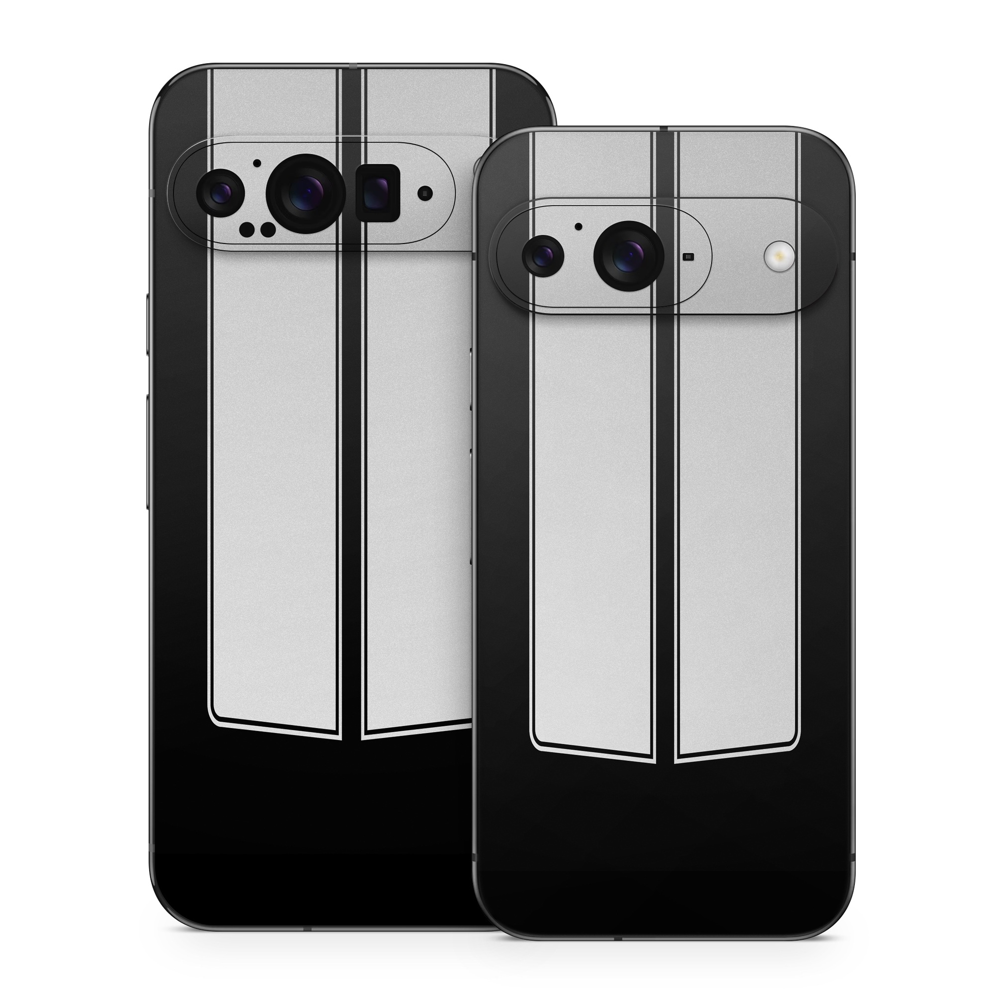 Google Pixel 9 Series Skin design of Font, Architecture, Rectangle, with black, gray colors