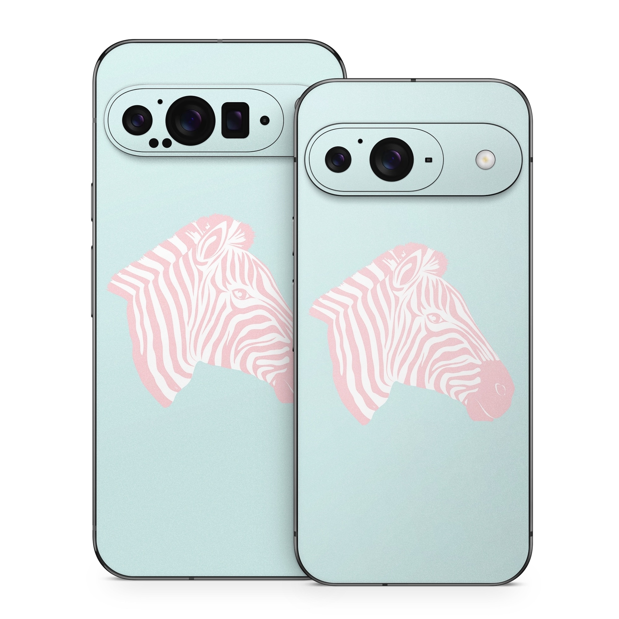 Google Pixel 9 Series Skin design of Sleeve, Fin, Art, Terrestrial animal, Snout, Painting, Fish, Marine biology, Magenta, Pattern, with pink, white, blue colors