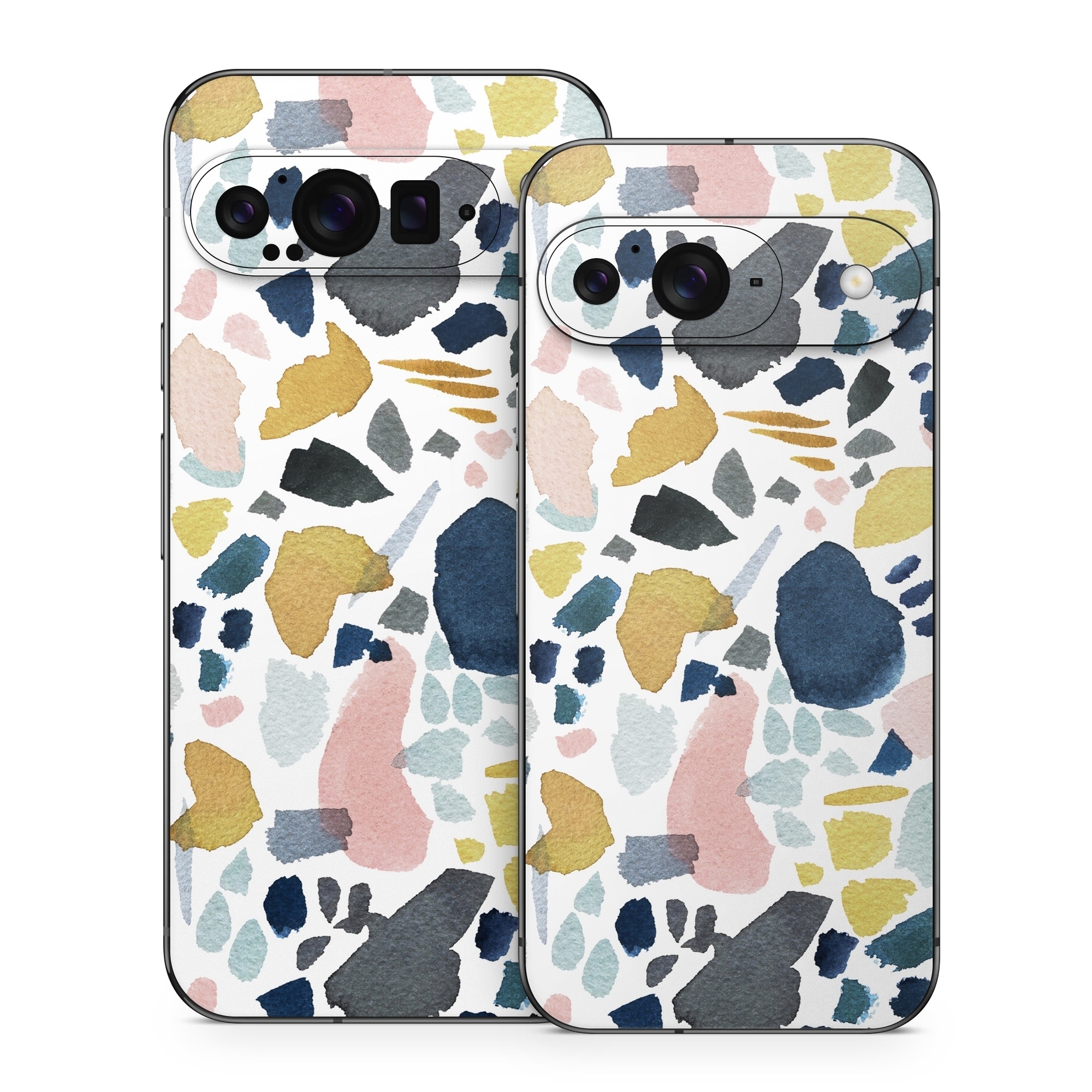 Google Pixel 9 Series Skin design of Pattern, Aqua, Teal, Design, Textile, with white, blue, yellow, orange, pink, black colors