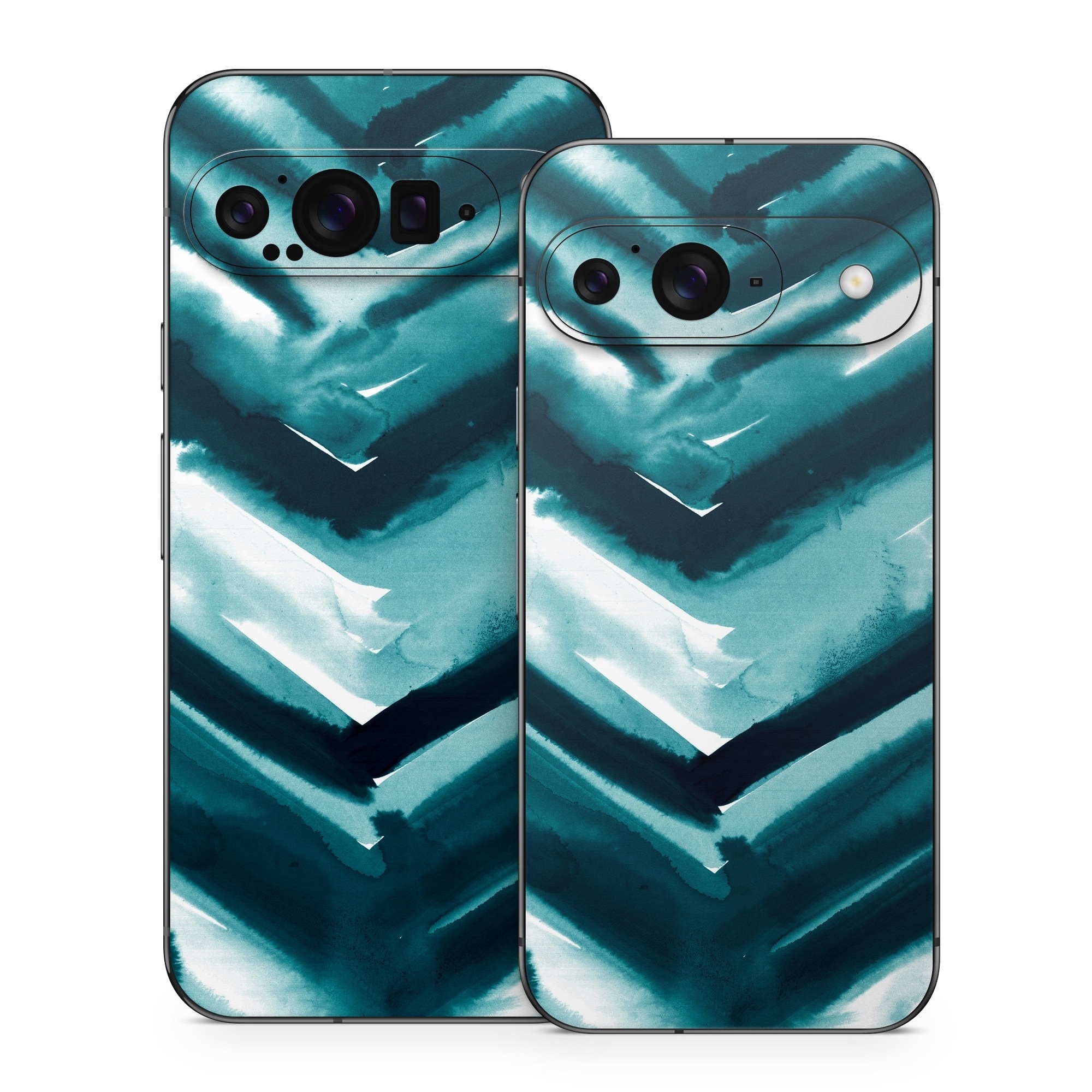 Google Pixel 9 Series Skin design of Blue, Green, Turquoise, Aqua, Teal, Photography, Pattern, with blue, white, black colors