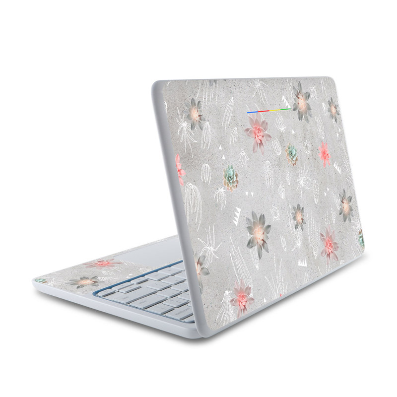 HP Chromebook 11 Skin design of Pink, Pattern, Wrapping paper, Textile, Design, Wallpaper, Floral design, Plant, Flower, with gray, red, white, pink colors