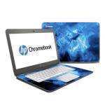 Blue Quantum Waves HP Chromebook 14 Skin