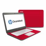 Solid State Red HP Chromebook 14 Skin