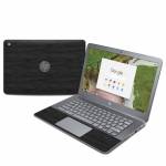 Black Woodgrain HP Chromebook 14 G5 Skin