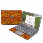 Digital Orange Camo HP Chromebook 14 G5 Skin