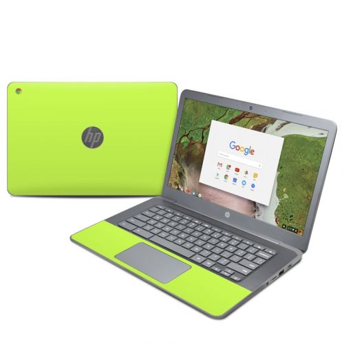 Solid State Lime HP Chromebook 14 G5 Skin