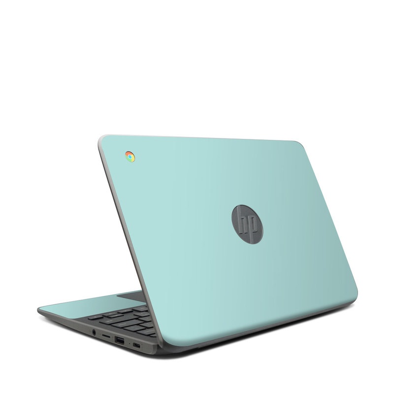 HP Chromebook 11 G7 Skin design of Green, Blue, Aqua, Turquoise, Teal, Azure, Text, Daytime, Yellow, Sky, with blue colors