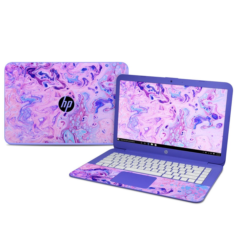 HP Stream 14 Skin design of Purple, Violet, Lilac, Art, Pattern, Modern art, Painting, Visual arts, Acrylic paint, Magenta with pink, purple, blue colors