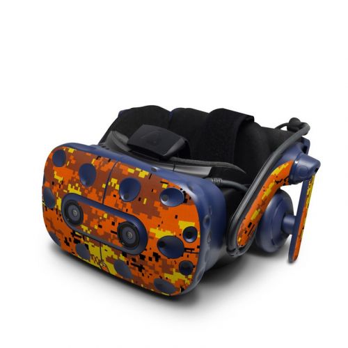 Digital Orange Camo HTC VIVE Pro Skin