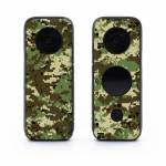 Digital Woodland Camo Insta360 ONE X2 Skin