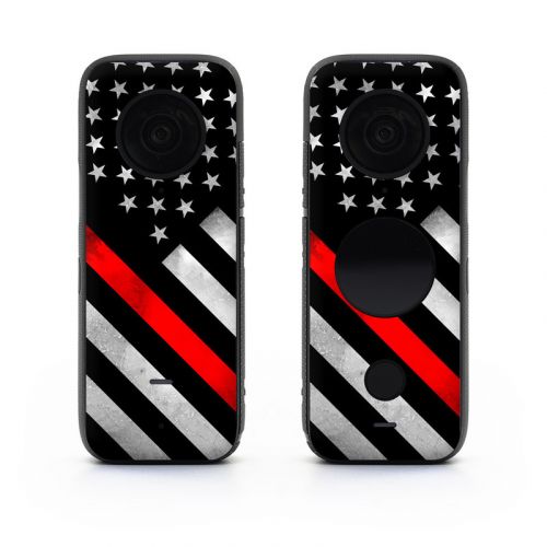 Thin Red Line Hero Insta360 ONE X2 Skin
