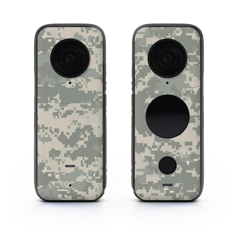 Insta360 ONE X2 Skin design of Military camouflage, Green, Pattern, Uniform, Camouflage, Design, Wallpaper, with gray, green colors