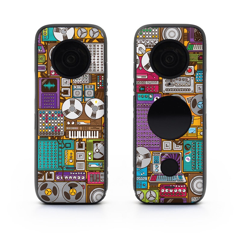 Insta360 ONE X2 Skin design of Games, Pc game, Design, Pattern, Screenshot, Art, with gray, black, red, green, blue, purple colors