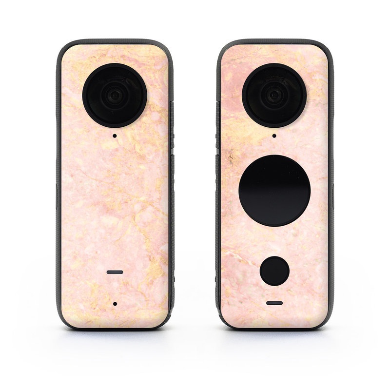 Insta360 ONE X2 Skin design of Pink, Peach, Wallpaper, Pattern, with pink, yellow, orange colors
