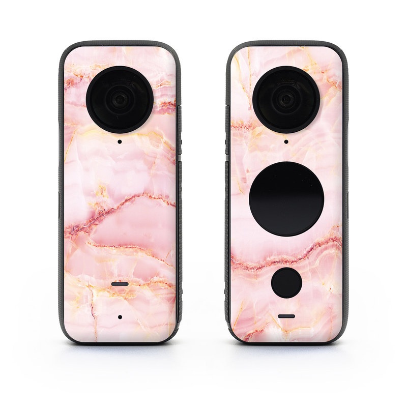 Insta360 ONE X2 Skin design of Pink, Peach, with white, pink, red, yellow, orange colors