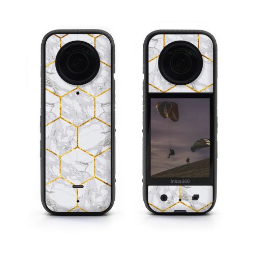 Honey Marble Insta360 X3 Skin