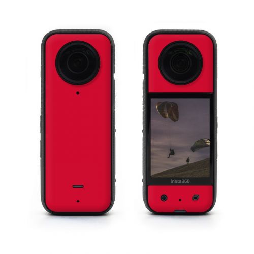 Solid State Red Insta360 X3 Skin