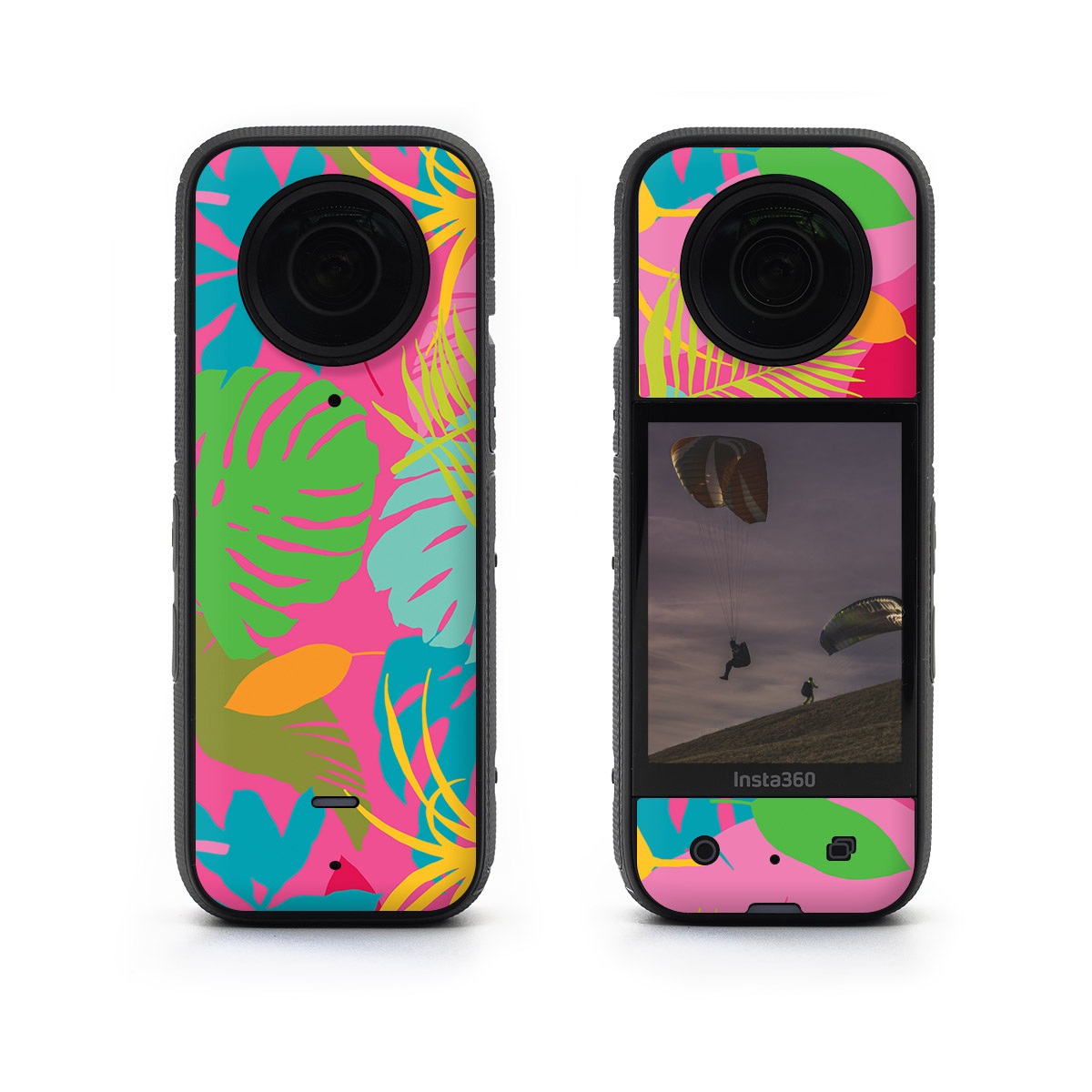Insta360 X3 Skin design of Organism, Pink, Rectangle, Magenta, Aqua, Art, Symmetry, Pattern, Painting, Electric blue, with pink, green, blue, yellow, orange, red colors