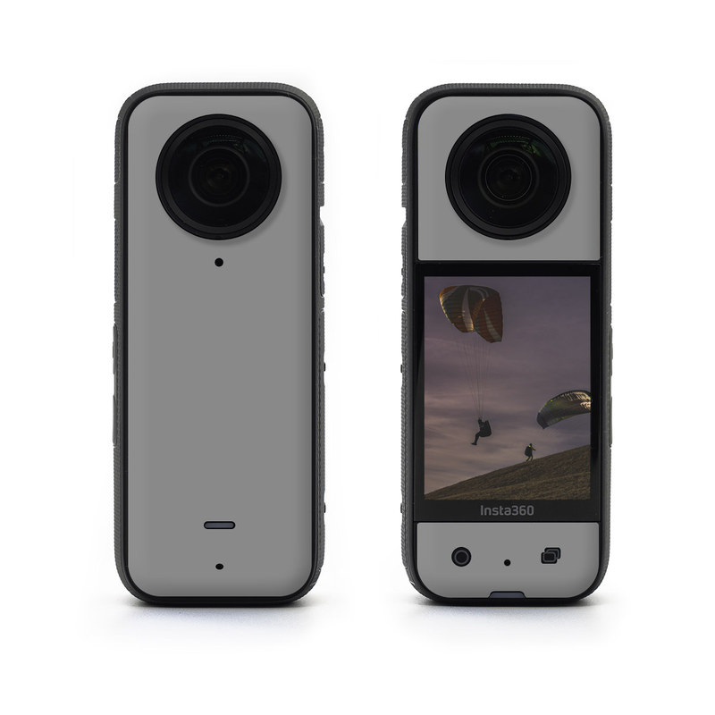 Insta360 X3 Skin design of Atmospheric phenomenon, Daytime, Grey, Brown, Sky, Calm, Atmosphere, Beige, with gray colors