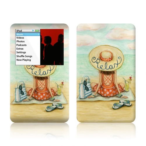 Relaxing on Beach iPod classic Skin