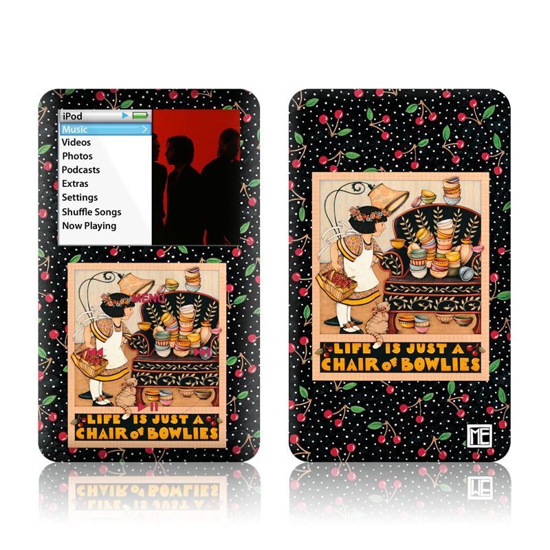 iPod classic Skin design of Poster, Illustration, Christmas eve, Christmas, Art, with black, red, green, orange, yellow colors