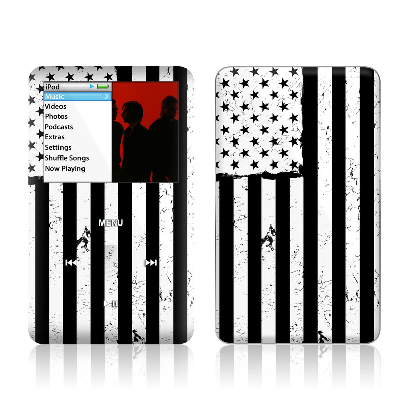 iPod classic Skin design of Line, Black-and-white, Text, Monochrome, Pattern, Design, Monochrome photography, Font, Parallel, Style, with white, black colors