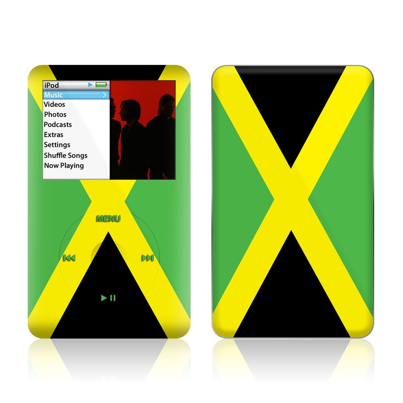 iPod classic Skin design of Green, Flag, Yellow, Macro photography, Graphics, Graphic design, with black, green, yellow colors