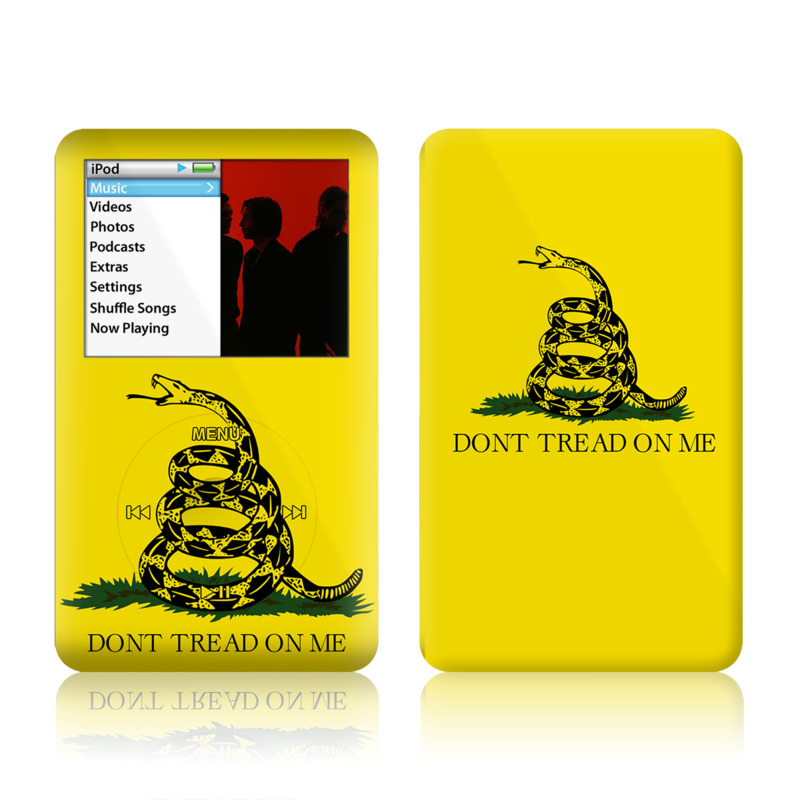 iPod classic Skin design of Yellow, Font, Logo, Graphics, Illustration, with orange, black, green colors