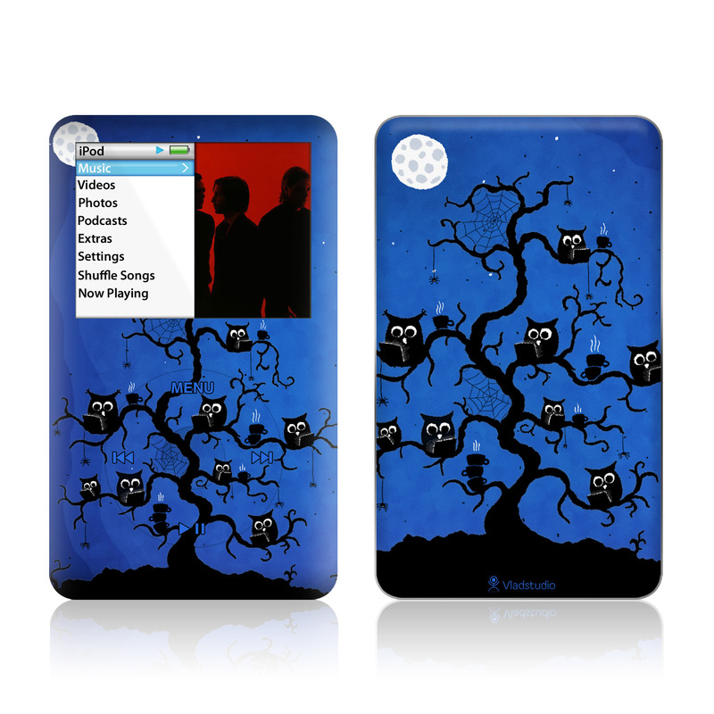 iPod classic Skin design of Illustration, Organism, Pattern, with blue, black colors