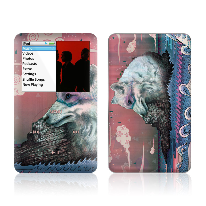 iPod classic Skin design of Illustration, Art, with gray, black, blue, red, purple colors