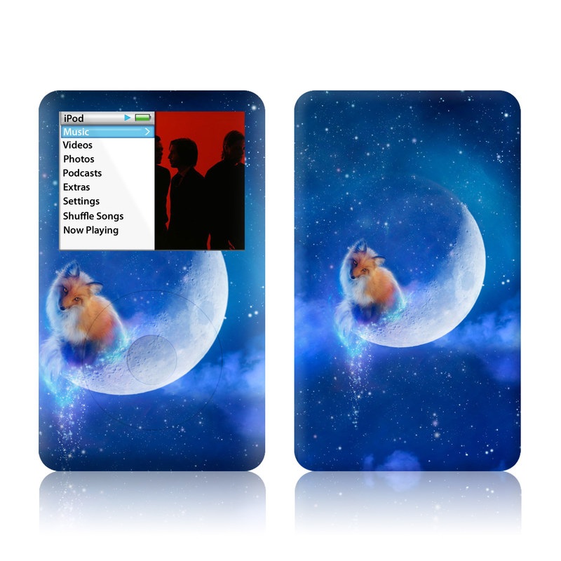 iPod classic Skin design of Sky, Atmosphere, Astronomical object, Outer space, Space, Universe, Illustration, Nebula, Galaxy, Fictional character, with blue, black, gray colors