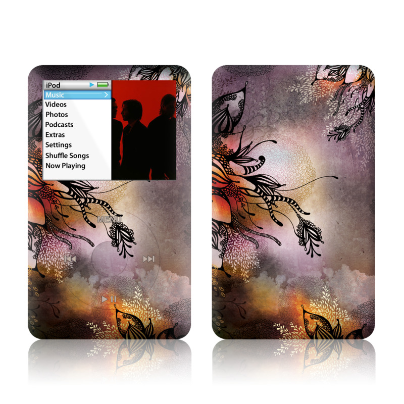 iPod classic Skin design of Illustration, Graphic design, Cg artwork, Art, Fictional character, Graphics, Visual arts, Darkness, with black, gray, red, green, purple colors