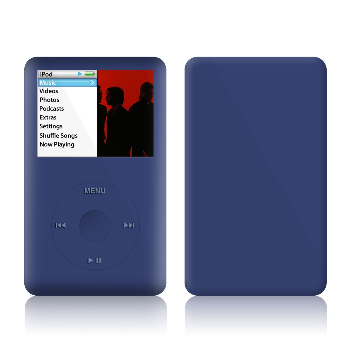 iPod classic Skin design of Blue, Azure, Violet, Electric blue, Pattern, Font, Magenta, Cumulus, Circle, Rectangle, with blue colors
