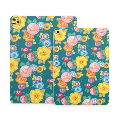 Act Right Flowers Apple iPad Series Skin